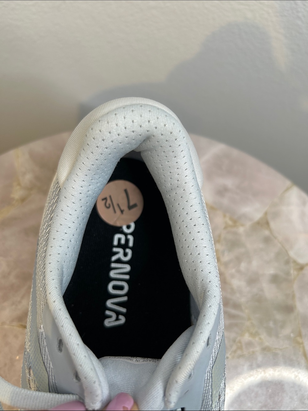 adidas Supernova Rise Women's Running Shoes - Light Gray & Yellow Accents - Picture 7 of 15